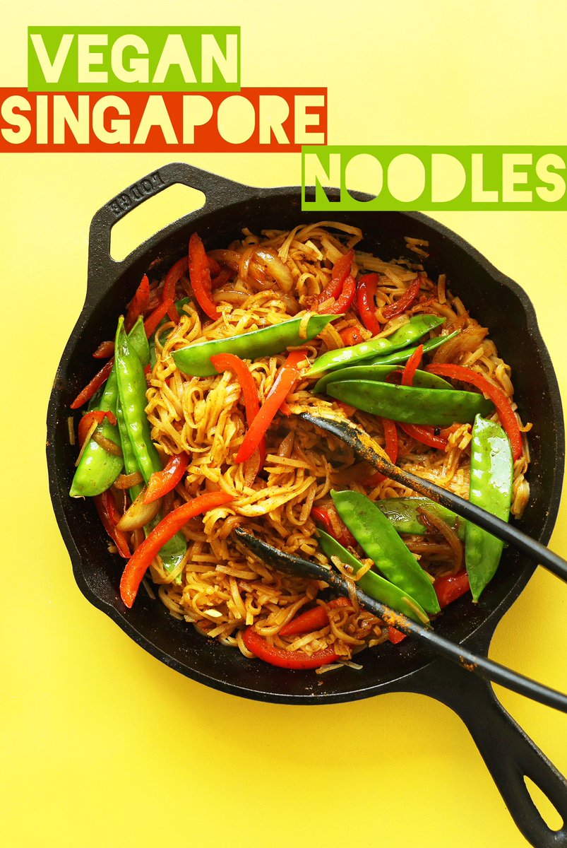 #Vegan Singapore Noodles
#VeganFood #SingaporeNoodles #Noodles #Plantbased  
minimalistbaker.com/vegan-singapor…