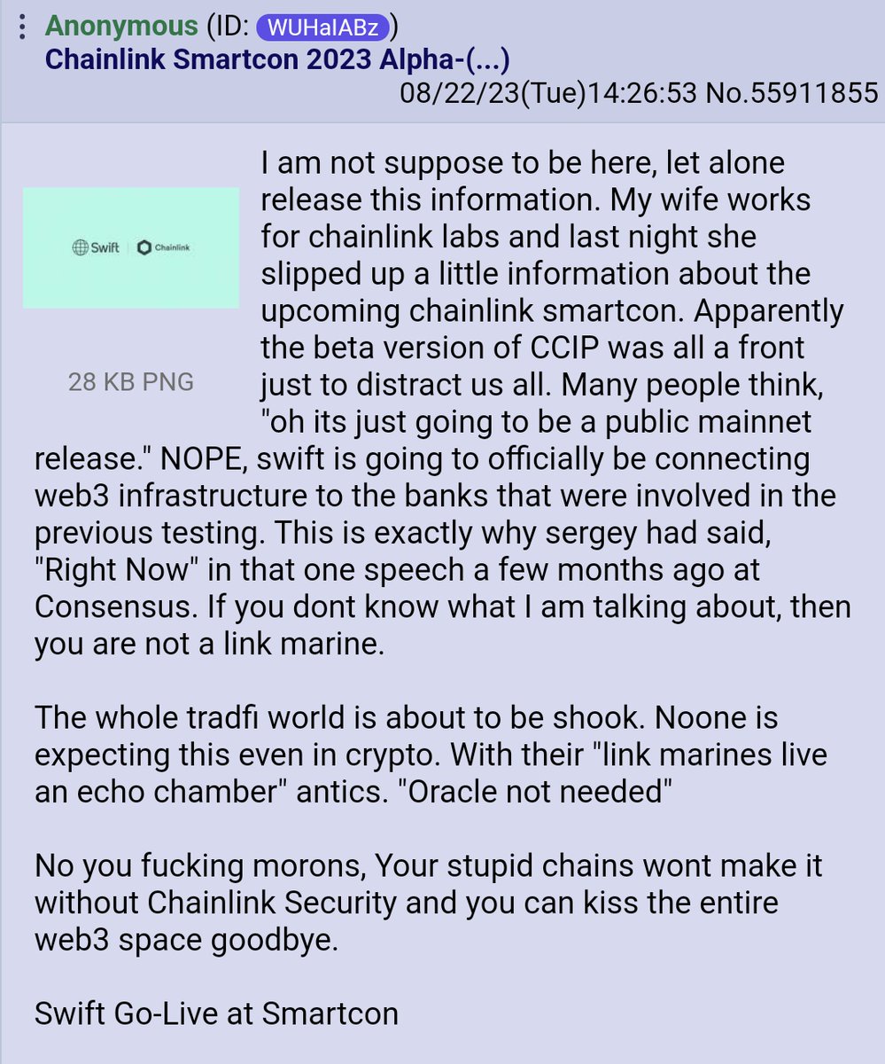 Link Larper says big news coming at SmartCon.... ✍️ #Crypto