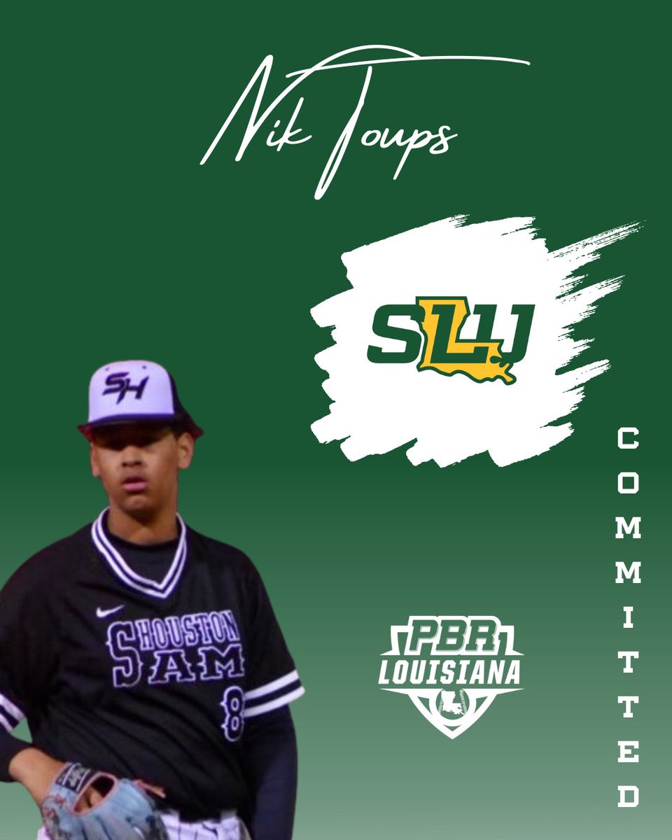 Congratulations to 2024 LHP Nik Toups (Sam Houston HS) on his commitment to Southeastern Louisiana University.  #BeSeen

<a href="/prepbaseball/">Prep Baseball</a> | <a href="/nik_toups/">nik toups</a> | <a href="/shhsbaseballmb/">SHHS Baseball</a> 

👤 loom.ly/VcwKVBY