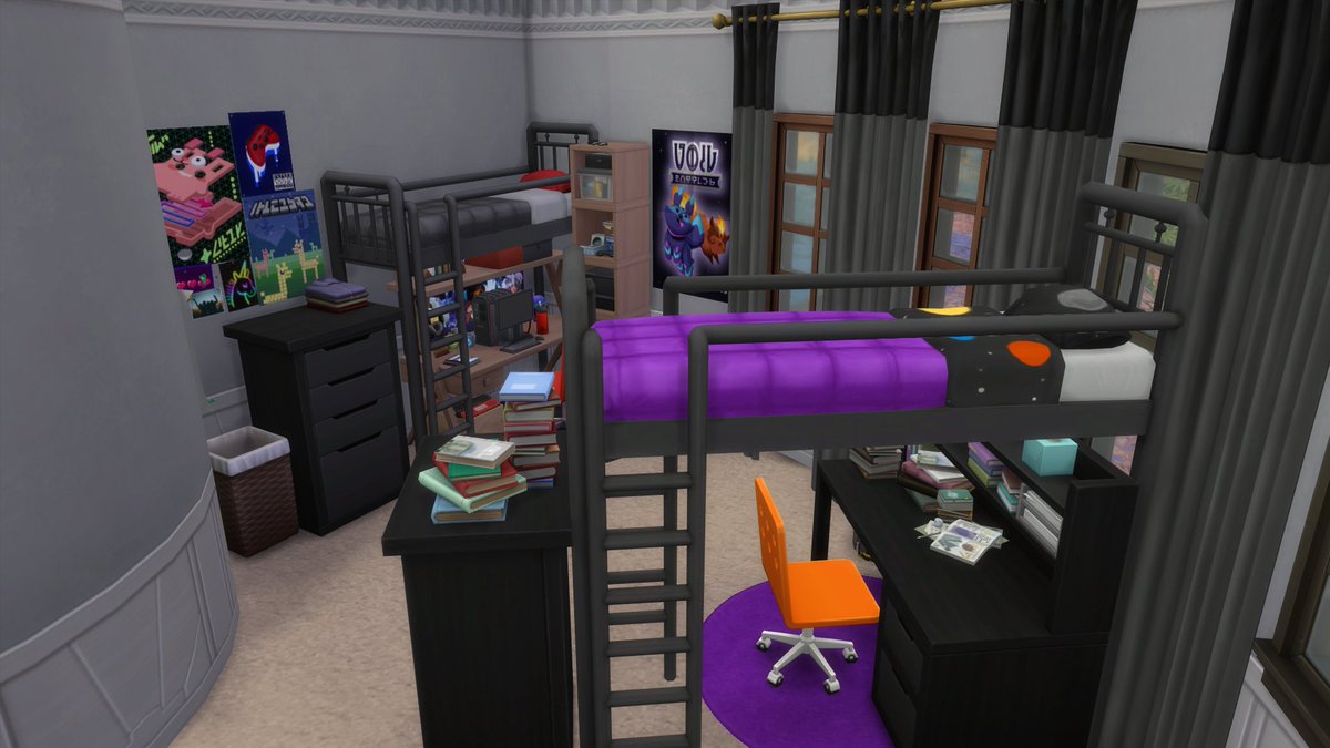 NovakBones's tweet photo. "D" is for Dorms! This is my 4th build in my self imposed #alphabetbuildchallenge This was so hard bc curved walls are still not easy but it was so much fun! If you want to see any of these in more detail they are all up on my gallery #ShowUsYourBuilds https://t.co/tTtieeSauh
