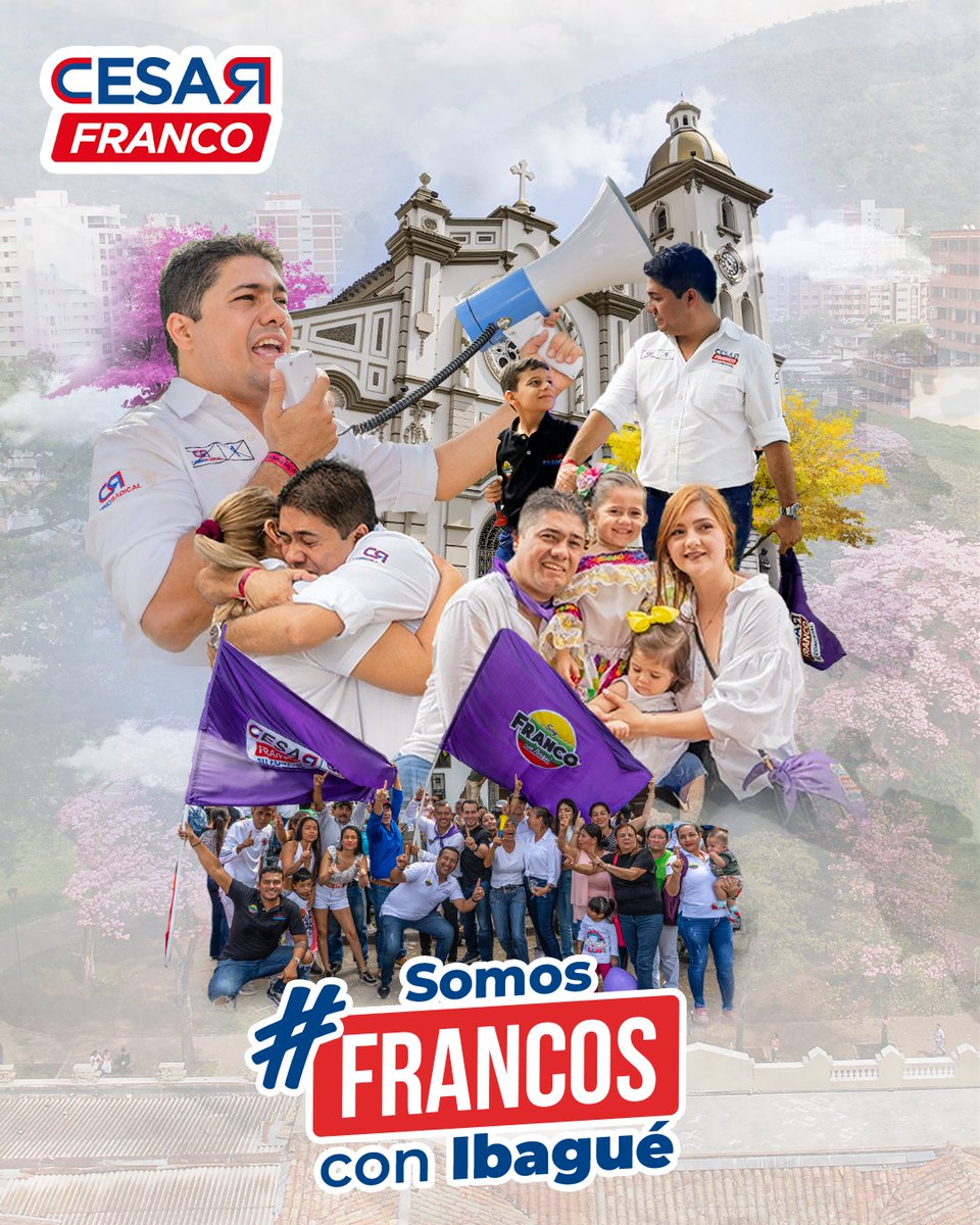 FrancoConcejo's tweet photo. Creo en Ibagué, en su gente, en su capacidad de resiliencia y en su potencial transformador. 

Sigamos construyendo juntos, unidos por un propósito común, porque solo a través del trabajo en equipo podremos alcanzar la grandeza que merecemos. 🇱🇹

#SomosFrancosConIbagué #CR1 💜 https://t.co/cPCirqSVkY
