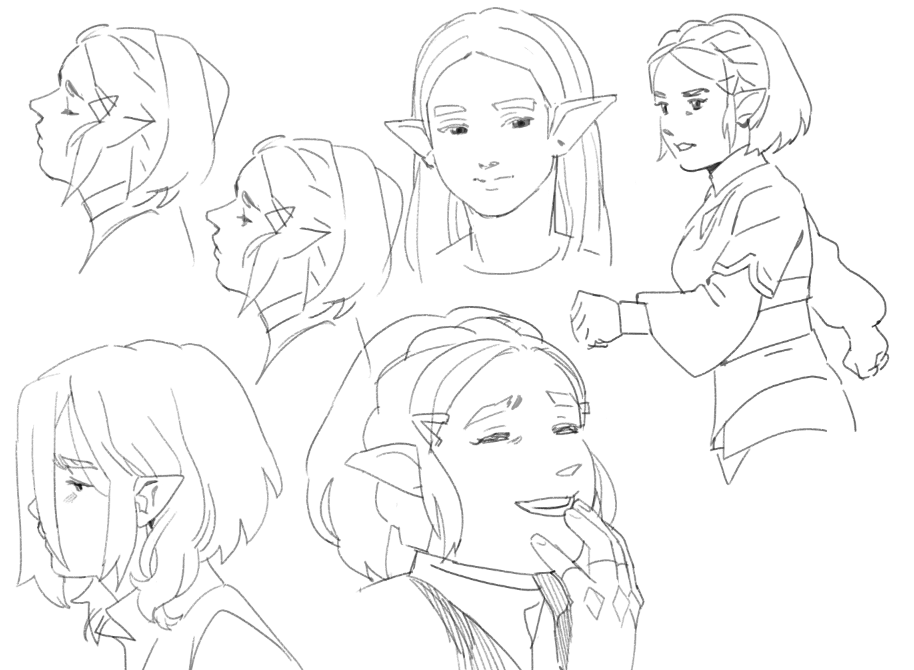Found some old Zelda drawings from 2021
