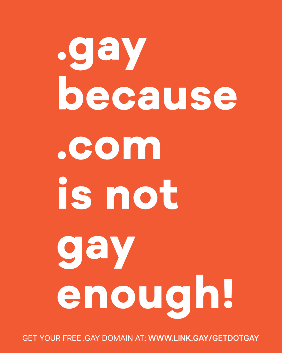 Like &amp; comment if you agree! 🫶

#GayerThanDotCom 
#QueerTheInternet
#DotGayDomain