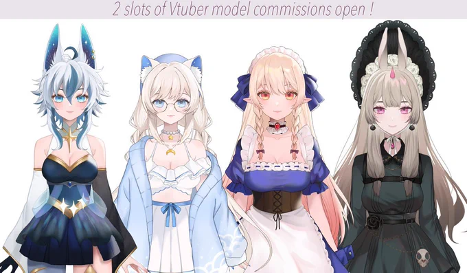 Hello ! Just a reminder I am open for two Vtuber model slots !