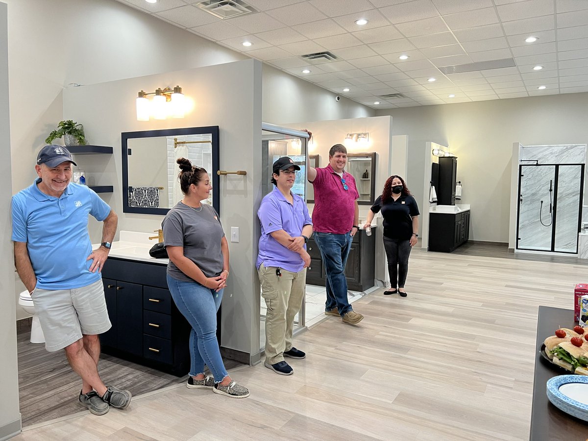 Thank you both <a href="/CambriaSurfaces/">CambriaSurfaces</a> &amp; Rebath of the Heartland for the showroom tours today!! We had a fantastic time learning all we could! <a href="/WillDavisTHD/">Will Davis</a> <a href="/Stephen68401654/">Stephen Henn</a> @GarganoTom <a href="/whood42/">Will Hood</a> <a href="/CampSweenScott/">Scott Sweeney</a>