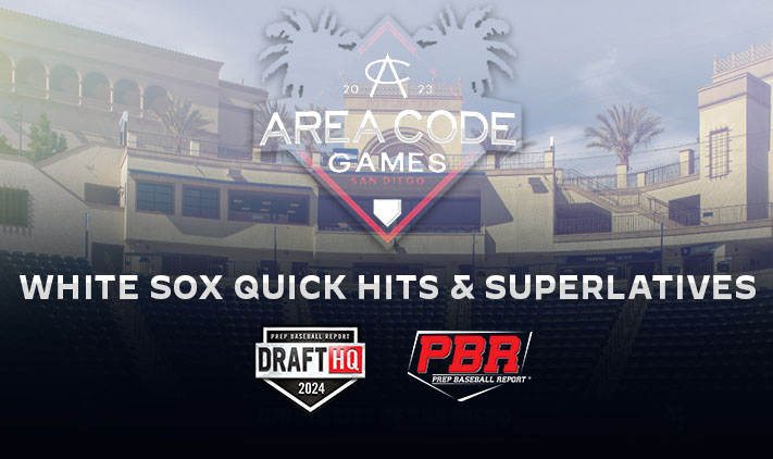 🌴 𝗔𝗖𝗚 𝗨𝗽𝗽𝗲𝗿𝗰𝗹𝗮𝘀𝘀: 𝗪𝗵𝗶𝘁𝗲 𝗦𝗼𝘅 📝 @ShooterHunt and @FlaSmitty break down a talented White Sox roster from Area Code Games held at the University of San Diego. 👇 🖇️ loom.ly/DVLSUrI | @PrepBaseball