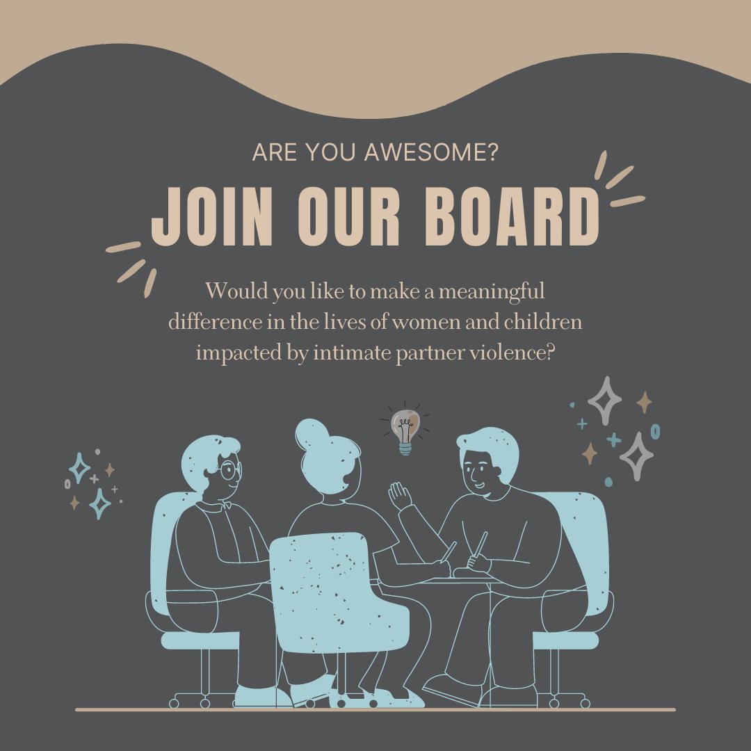 BravestoneC's tweet photo. Join our board of Directors for Bravestone Centre and help shape the future for women and children impacted by intimate partner violence.

Ready to make a positive difference? 

Share your resume and cover letter with us at info@bravestonecentre.com. 
#charity #supportlocal https://t.co/xEKmQjfu2W