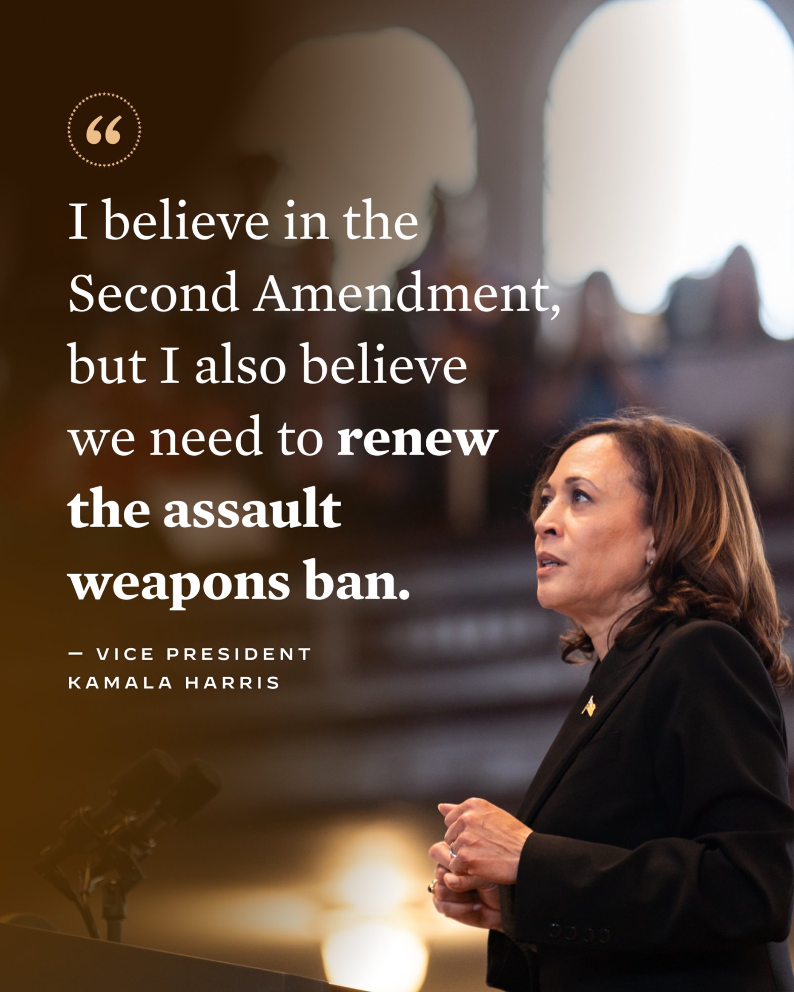 Vice President Kamala Harris on X: "We know not to fall for this false choice. Congress must have the courage to pass commonsense gun safety laws and save lives. https://t.co/H7jYzeYwWi" / X