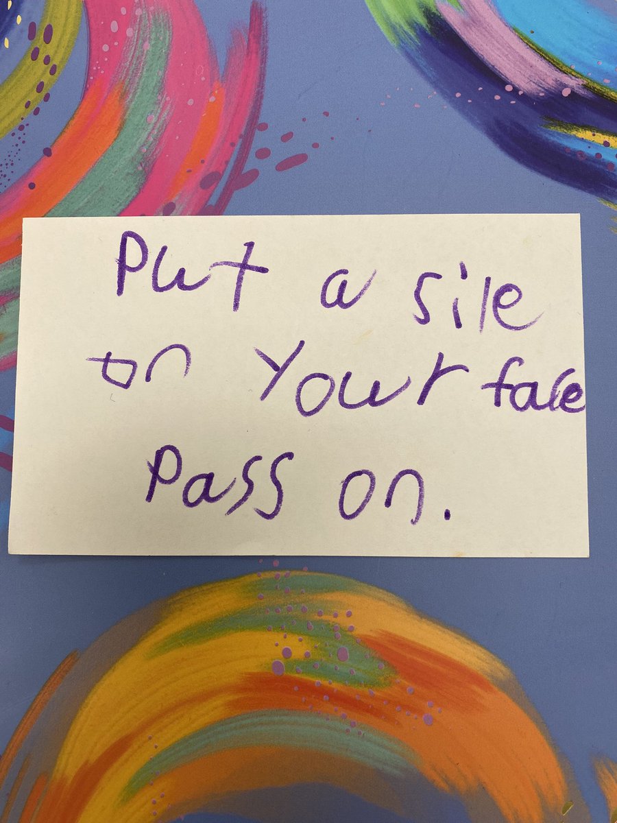 Laura Wurzbacher (@tcs_champslib) on Twitter photo This sweet note fell out of a random book. A young #chatsworthchamp must have left it behind to spread unexpected joy and kindness to others. “Put a smile on your face. Pass on.” <a href="/ChatsworthSch/">The Chatsworth School</a> @_derrienTCS <a href="/MrsRothCS/">Monica Roth</a> This sweet note fell out of a random book. A young #chatsworthchamp must have left it behind to spread unexpected joy and kindness to others. “Put a smile on your face. Pass on.” <a href="/ChatsworthSch/">The Chatsworth School</a> @_derrienTCS <a href="/MrsRothCS/">Monica Roth</a>