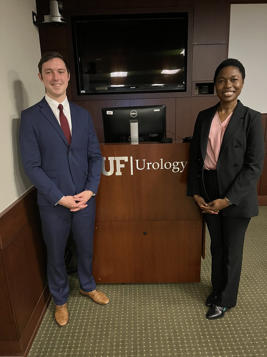 jordan_smith22's tweet photo. Another great round of SubIs who gave excellent @UF_Urology Grand Rounds this morning!
Adam Fisher from @LLUrology/@LLUMedSchool
@adesuwa_des from @RossMedSchool
#AUAMatch24 #UroSoMe @UroResidency @Uro_Res https://t.co/AuLT75p9cC