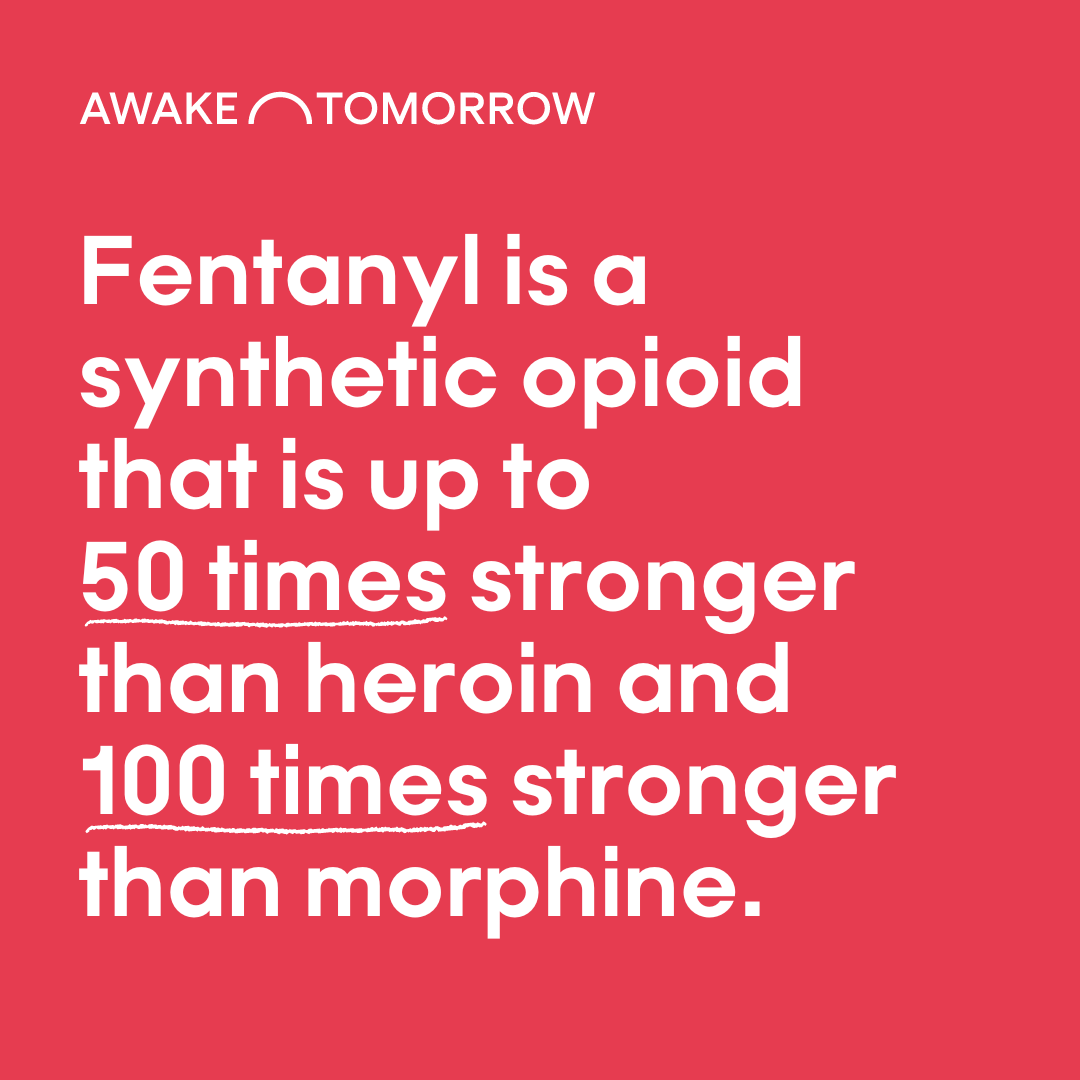 AwakeTomorrow's tweet photo. Because of its extreme potency, fentanyl is often added to other drugs to make them cheaper, more powerful, and more addictive - but its powerful potency also makes these laced substances more dangerous and even lethal. Test your drugs, save lives. #awaketomorrow #fentanylfact https://t.co/ep8P6LMjfj