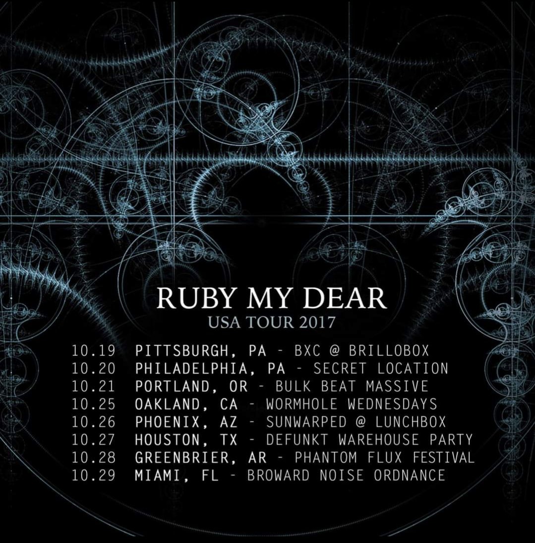 Sarah L. (@tearxenon) on Twitter photo Yo event organizers - <a href="/rubymydear_/">Ruby My Dear</a> is heading back to North America this fall! 
 This will be his first time touring here since 2017 and we are aiming to lock in dates ASAP
Get in touch with me if you'd like to book him πΊπ²π¨π¦π²π½ Yo event organizers - <a href="/rubymydear_/">Ruby My Dear</a> is heading back to North America this fall! 
 This will be his first time touring here since 2017 and we are aiming to lock in dates ASAP
Get in touch with me if you'd like to book him πΊπ²π¨π¦π²π½