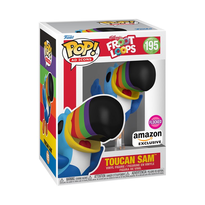 DisTrackers's tweet image. Preorder Now: Amazon exclusive Flocked Toucan Sam!
#Ad #FrootLoops #Funko
.
amzn.to/3OITyfj