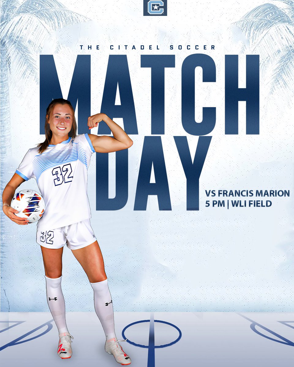 CitadelWSoccer's tweet photo. HOME OPENER!

🆚FMU
⏲️5 PM
📺https://t.co/tFeGxJAUFB
📊https://t.co/FXzUYxk4ir

#MarchingForward https://t.co/QqrlPLpG2c