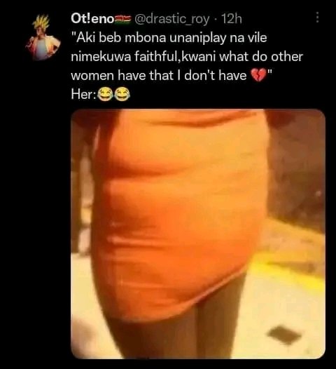 Hii iwezi as per otieno's likes,go look for mwangi ama njoro 🤣🤣🤣🤣🤣🤣