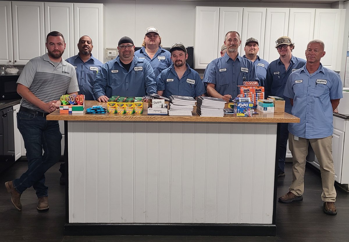 BrainerdChemCo's tweet image. Dunn Elementary is prepped and ready for another great year! 🍎 ✏️ 

Employees at our Dunn, North Carolina facility recently held a back-to-school donation drive collecting crayons, notebooks and other supplies for the young learners. Way to give back, y'all! 👏