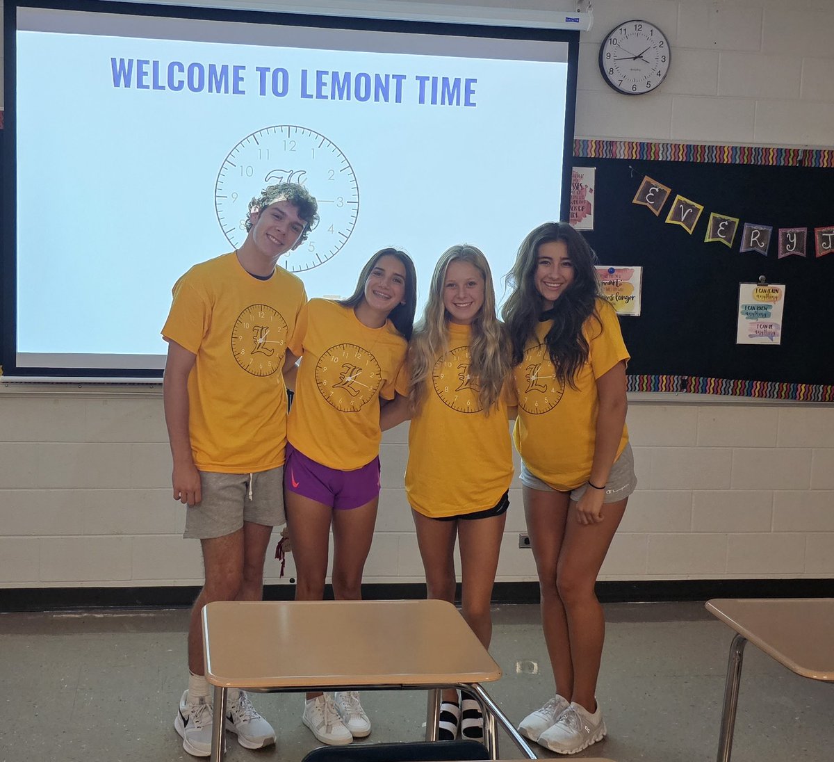 Today was the first day of “Lemont Time”! Students met the members of their class, learned more about what they’ll be doing in Lemont Time this year, and walked away from their debut Lemont Time period with a brand new t-shirt to commemorate the occasion! #WeAreLemont