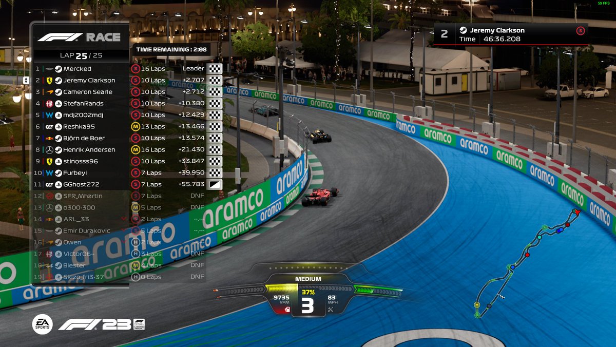 InvictusRL's tweet photo. Very eventful race with P2 being decided by just 0.005 seconds between @cameronsearle_2 and @Lenny_Cook50 

@lukefrankland7 takes the victory in Jeddah though after a dominant performance! https://t.co/jrX51xreW4