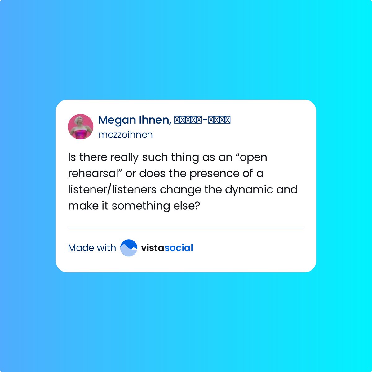 Megan Ihnen, Mezzo-Soprano tweet media