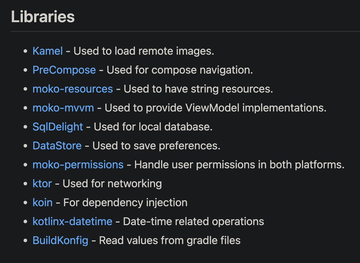 androiddevnotes's tweet photo. Compose Multiplatform Tech Stack https://t.co/7khFGF315C