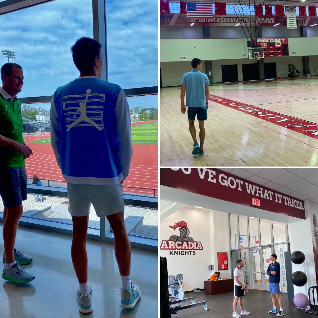 Thank you to <a href="/ArcadiaMbb/">Arcadia Men’s Basketball</a> <a href="/CatholicU_MBB/">Catholic Men’s Basketball</a> <a href="/YCPMBasketball/">York College (PA) Men's Basketball</a> for having me out this summer to visit your amazing campuses and facilities. Looking forward to finishing out the summer strong . <a href="/SRiverAthletics/">South River Seahawks</a> <a href="/TheTeamBBC/">Baltimore Basketball Club</a>