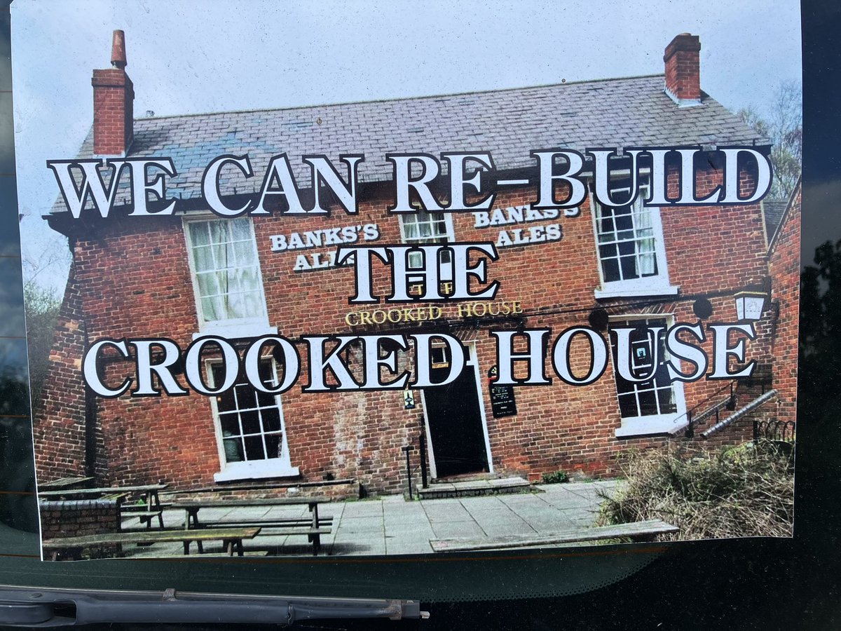 #BrickbyBrick #CrookedHouse #RisefromtheAshes #SaveOurPubs #pubs