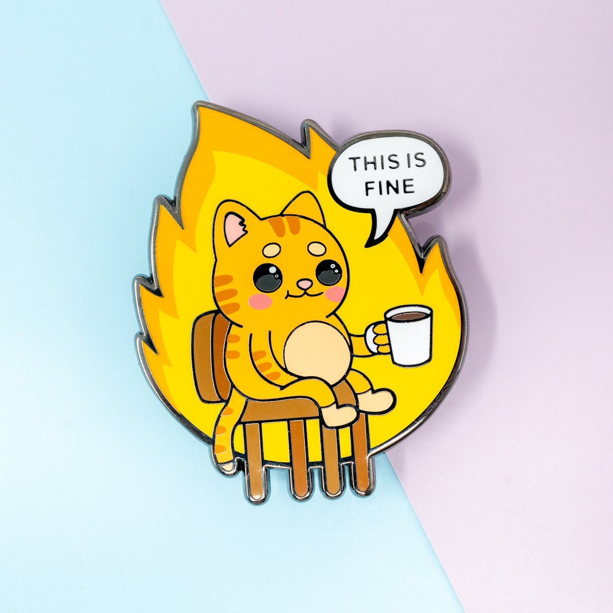 shopmoonmoli's tweet photo. Sometimes you just have to tell yourself this is fine.

Get the pin here https://t.co/sHmHGqztz5

#enamelpins #pincollection #pinsforsale #pincollector https://t.co/NQhmsFiegt
