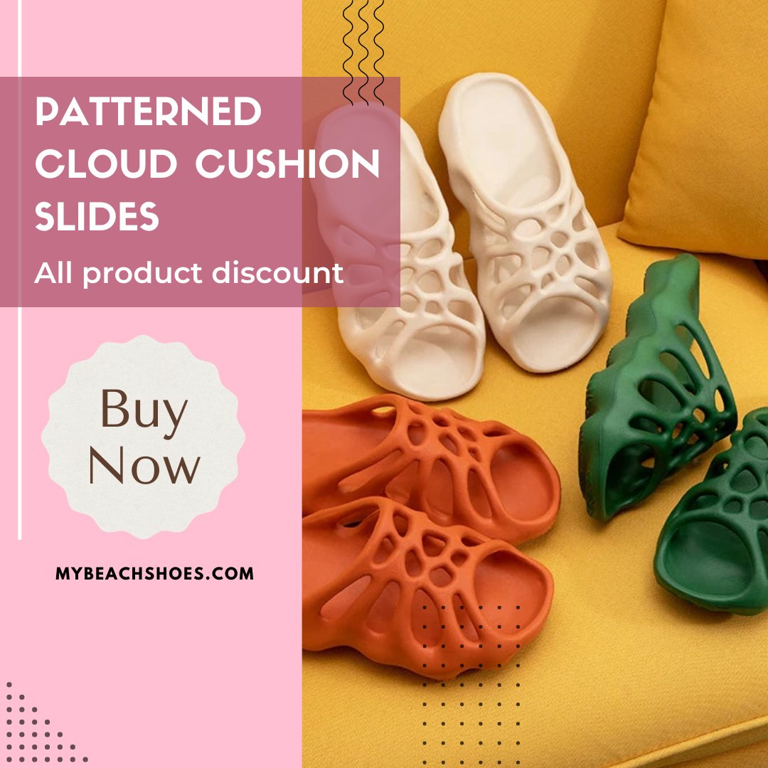 Step into comfort and style with The Patterned Cloud Cushion Slides! ☁️🩴 

Shop Now: mybeachshoes.com/products/the-p…

#ComfortAndStyle #CloudSlides #ShopNow #LoungingInStyle #StayComfy #PoolsideChic #EverydayEssentials #StylishSlippers #ChicAndComfy #RelaxInStyle #EffortlessElegance