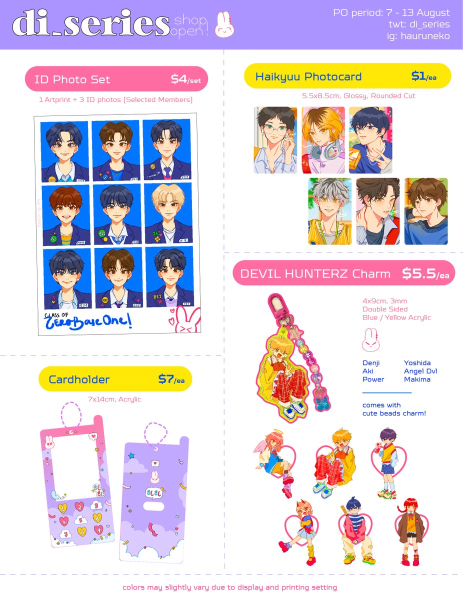 [open usa/ww go] <a href="/di_series/">dain🐈‍⬛ cf22 & pland</a> merch

fanart photocards, art prints, acrylic goods, and more!
(seventeen, zerobaseone, haikyuu, chainsaw man)

closes aug 27 9p est

→ gomdrop: gomdrop.com/grouporders/pu…