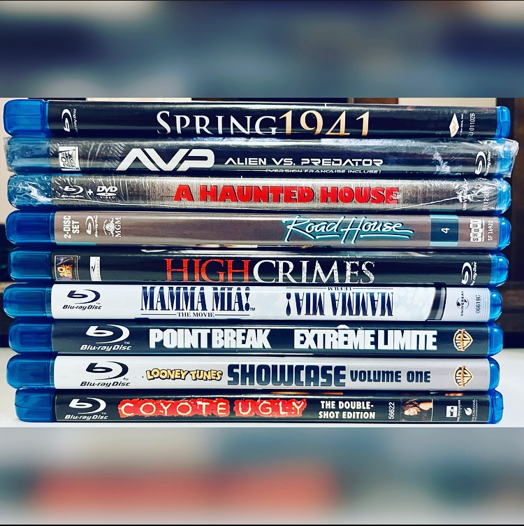 Stack of #NewArrivals on Blu-Ray - currently in stock!!

rareflicksplus.com

#Bluray #Blurays #PhysicalMedia #BlurayCollector #BluRayStore #bluraystack #HighCrimes #PointBreak #RoadHouse #CoyoteUgly #AVP #AlienVsPredator #Spring1941