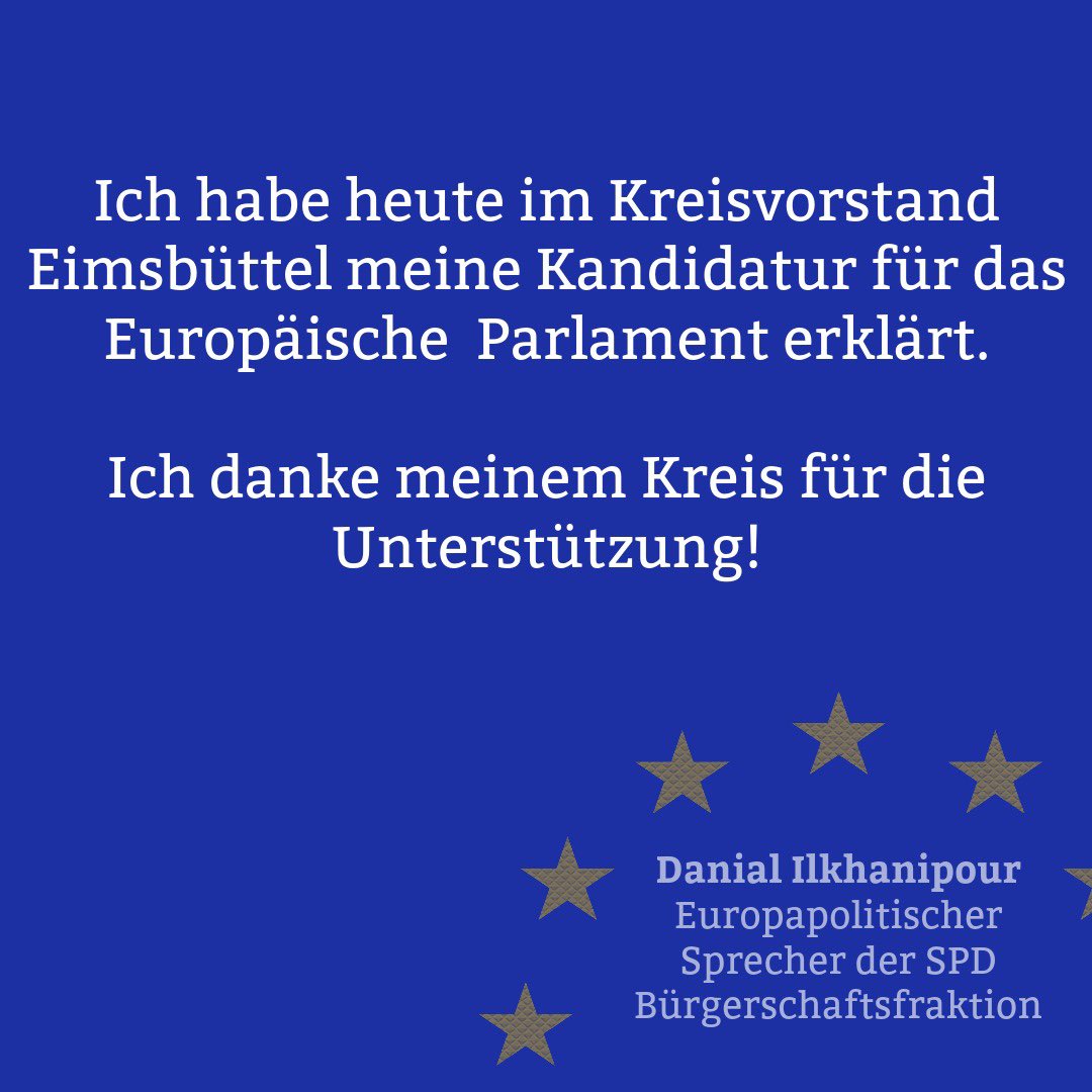 Ich bin gespannt auf die kommenden Wochen und Monate.  Da es für den Hamburger Platz noch weitere Mitbewerber*Innen gibt,  wird der Hamburger Landesparteitag endgültig entscheiden wer abschließend nominiert wird.  #eu #Europa #Europe #Europawahl