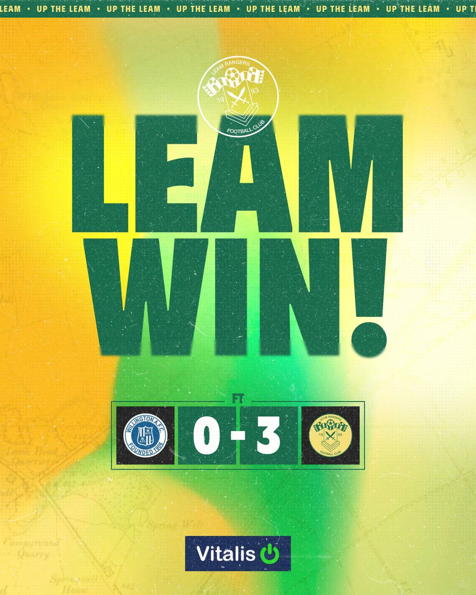 ⏱ FT: <a href="/WillingtonAFC/">Willington AFC</a> 0 - 3 Leam
Damage done in the first half and it’s another three points on the board.

⚽️⚽️ Luke Annison
⚽️ <a href="/wadder94/">wadder94</a> 

#UpTheLeam #UTL 🔰