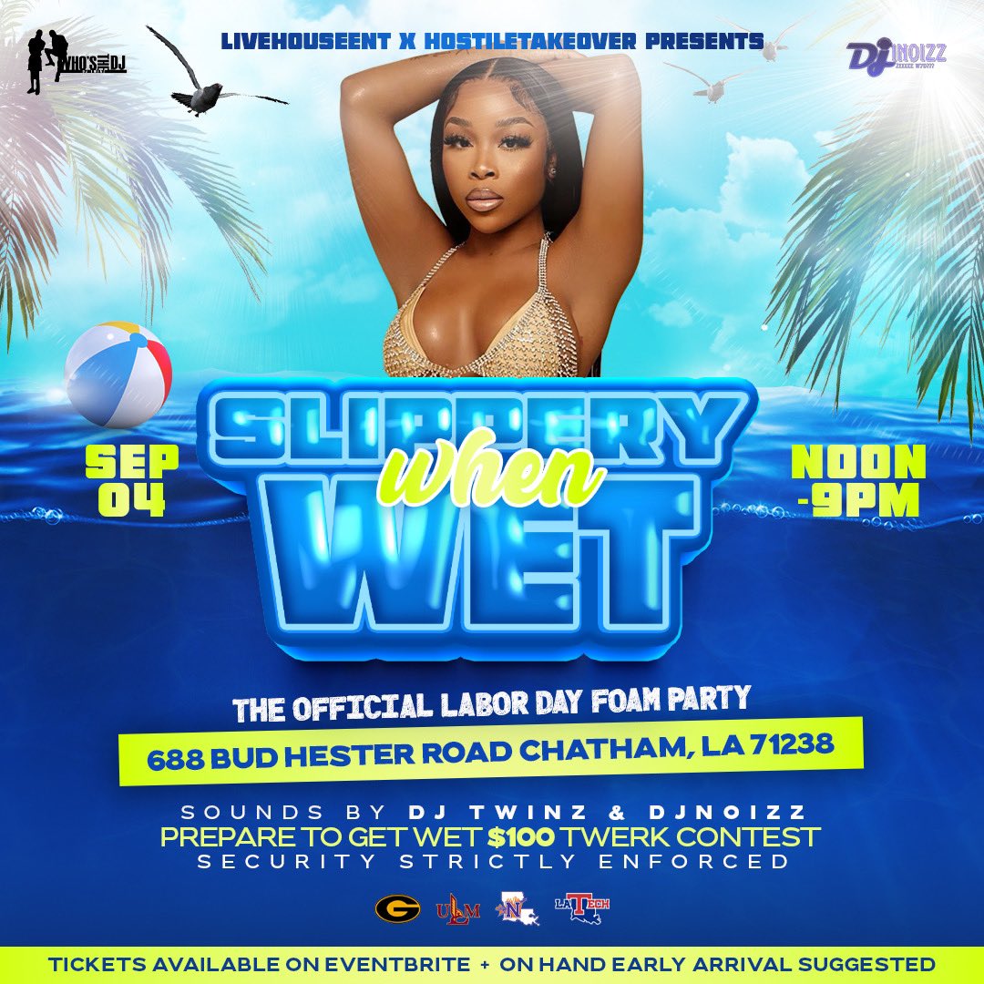 _yeahhdeezy's tweet image. #GramFam #ulmwarhawks #latech #nsudemons
We LITT🔥🔥 #DaDumbWay🆙
TICKETS OUT NOW!!!

eventbrite.com/e/slippery-wen…