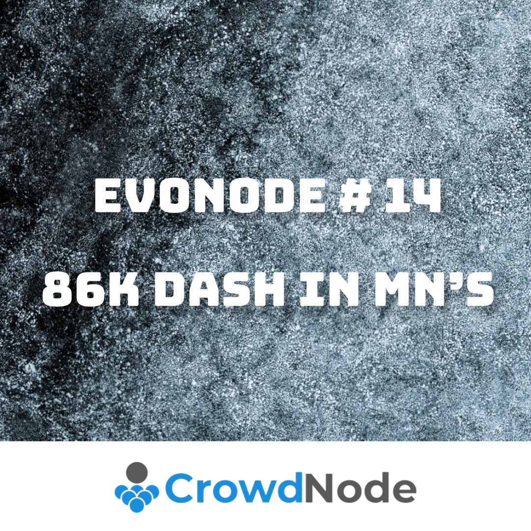A new evonode has just been spun up 🚀 86k Dash ties up in masternodes and 2k trustless needs one signature each 🖋️ so hopefully they’re soon up and running