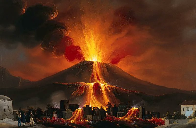 Il 23 agosto 1834 il Vesuvio entrò in eruzione con un’alta colonna eruttiva, seguita da attività effusiva. La colata lavica, detta di “Caposecchi' fu definita come la “più lunga delle correnti scaturite dal Vesuvio a memoria d’uomo”.