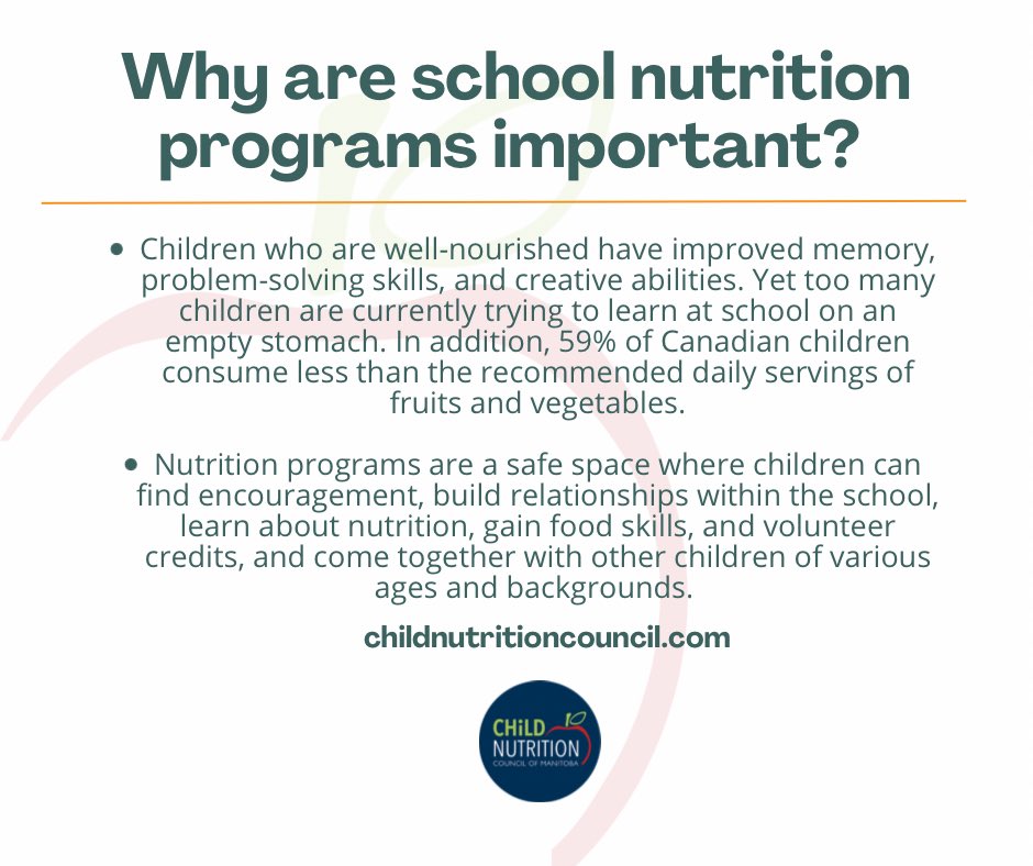 It's Ways to Give Wednesday! Help us reach more Manitoba students who need access to healthy meals and snacks in school. How can you support? ✅One-time donation ✅Set up monthly giving ✅Donate through the Program Support Shop Visit our website at donate.childnutritioncouncil.com