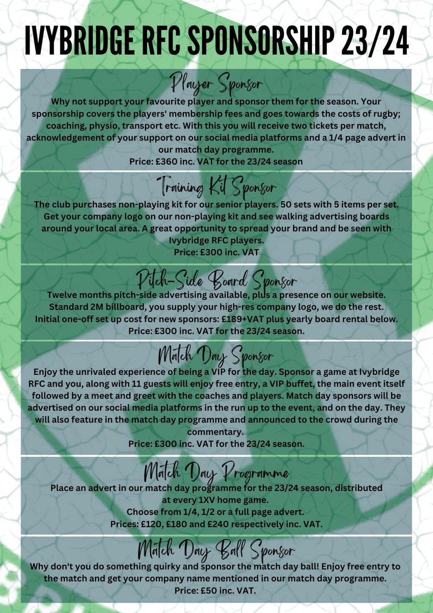 IvybridgeRFC's tweet photo. If you would like more details please contact Ivybridgerugby15@aol.com https://t.co/UctnmAFzGI