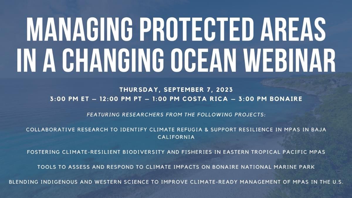 Micheli Lab (@michelilab) on Twitter photo 🚨Our new Project was funded by <a href="/LenfestOcean/">Lenfest Ocean Program</a>!
"Collaborative Research to Identify Climate Refugia & Support Resilience in MPAs in Baja California"
🌊 Learn more about the project during our webinar on 9/7 at noon Pacific. Register here:
tinyurl.com/2p9vkjr2 🚨Our new Project was funded by <a href="/LenfestOcean/">Lenfest Ocean Program</a>!
"Collaborative Research to Identify Climate Refugia & Support Resilience in MPAs in Baja California"
🌊 Learn more about the project during our webinar on 9/7 at noon Pacific. Register here:
tinyurl.com/2p9vkjr2