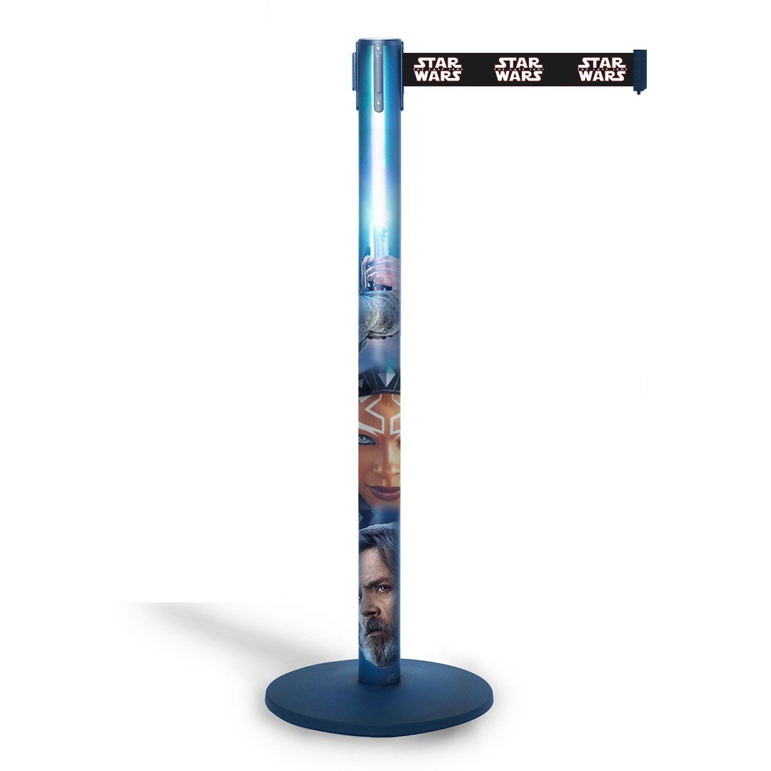 Crowd_ControlCo's tweet photo. We heard that the new #Ahsoka show is pretty good, so we made a custom Star Wars stanchion mockup.

#StarWars #show #disney #movie #stanchion #queue #custom #b2b https://t.co/PrLiSxgJq6