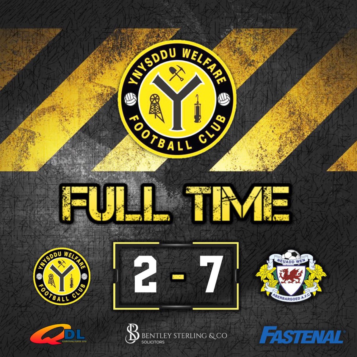 Ynysddu Welfare FC (@ynyswelfare) on Twitter photo ⚽️ | FT Result…
DDUS - 2️⃣
<a href="/NeuaddWenFC/">Neuadd Wen FC</a> - 7️⃣
A very tough evening and comfortably beaten by a quality outfit. Lessons learnt but some positives to take.
Well done lads, we’ll see you in a couple of weeks.
Goals:
<a href="/danielnewberry6/">Newbs</a> ⚽️
<a href="/Morganwgoconnor/">Morgan O'Connor</a> ⚽️
💛🖤
#UPPADDUS ⚽️ | FT Result…
DDUS - 2️⃣
<a href="/NeuaddWenFC/">Neuadd Wen FC</a> - 7️⃣
A very tough evening and comfortably beaten by a quality outfit. Lessons learnt but some positives to take.
Well done lads, we’ll see you in a couple of weeks.
Goals:
<a href="/danielnewberry6/">Newbs</a> ⚽️
<a href="/Morganwgoconnor/">Morgan O'Connor</a> ⚽️
💛🖤
#UPPADDUS