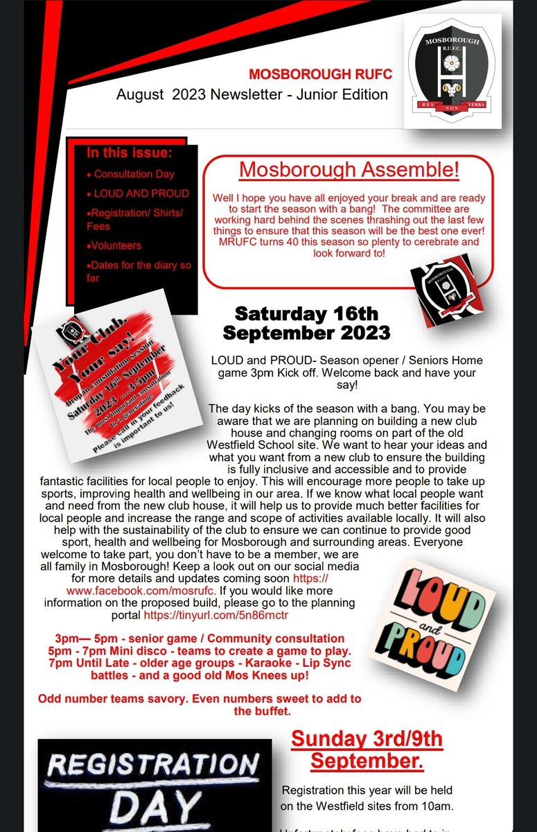 Mosborough RUFC tweet media