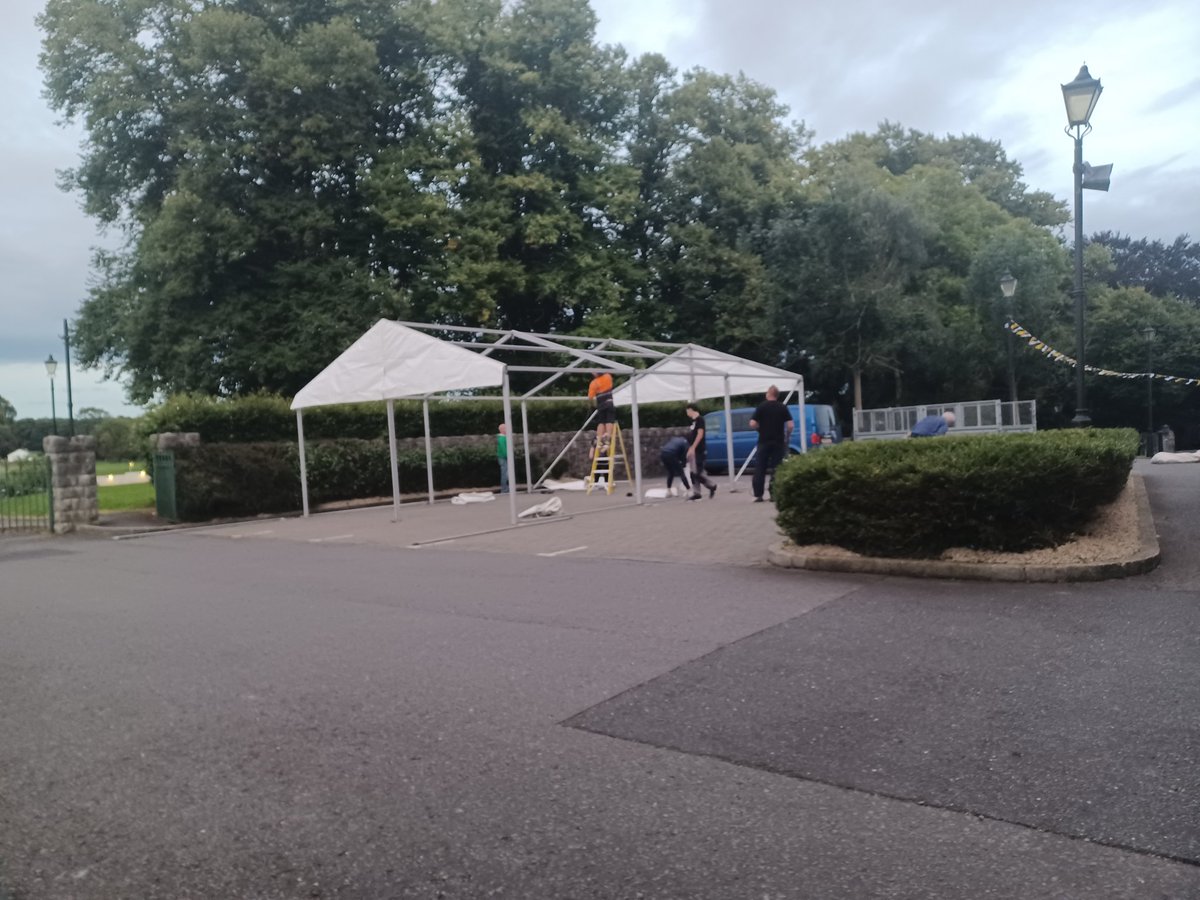 ArmaghParish's tweet photo. 24 August 1873 - 24 August 2023...a time to give thanks! Final preparations being made for the celebrations to mark the 150th anniversary of the Dedication of St Patrick's Cathedral, Armagh. https://t.co/mjlRAkh2Us
