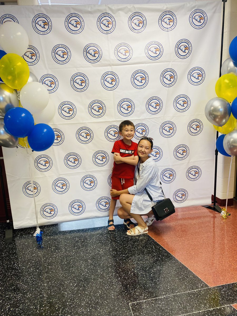 Smiles and hugs are a great way to start the school year!  #Eaglepride