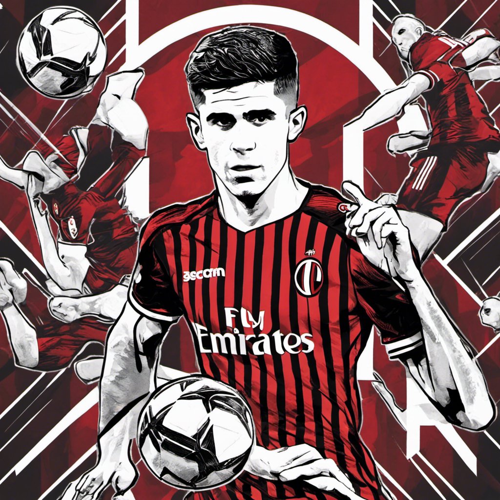 ImageApp176164's tweet photo. AC Milan and Christian Pulisic #ACMilan #Pulisic #USMNT #Soccer #futbol #AI #aiart #StableDiffusion This image was generated via the https://t.co/RMQ1uZU5nn https://t.co/Hr8mMPAwgT