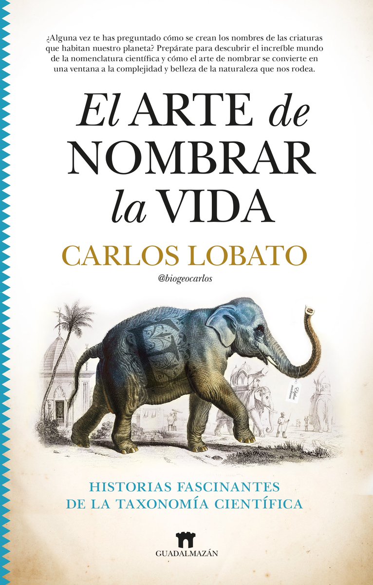 biogeocarlos's tweet image. Hoy tengo una gran noticia que comunicar. Ya está a la venta en la web de @AlmuzaraLibros mi primer libro, “El arte de nombrar la vida”, dónde encontraréis un montón de historias fascinantes en los nombres científicos de los seres vivos. almuzaralibros.com/fichalibro.php…