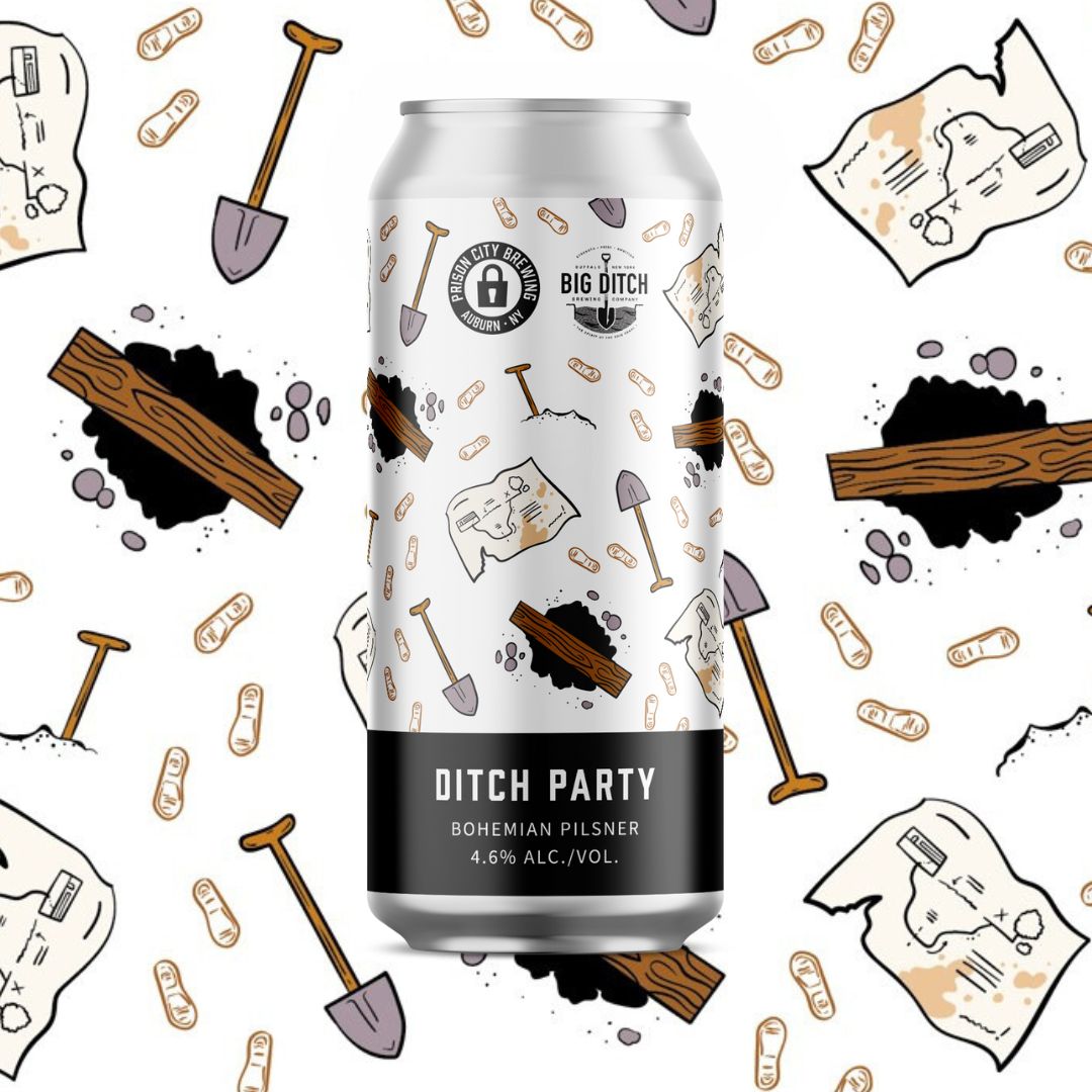 Ditch Party is now available at our State Street Pub on tap, in 4-packs and online as well.

This Bohemian Pilsner that we collaborated with <a href="/bigditchbrewing/">Big Ditch Brewing</a> on is a tasty way to enjoy the end of summer. Try it before it's gone!