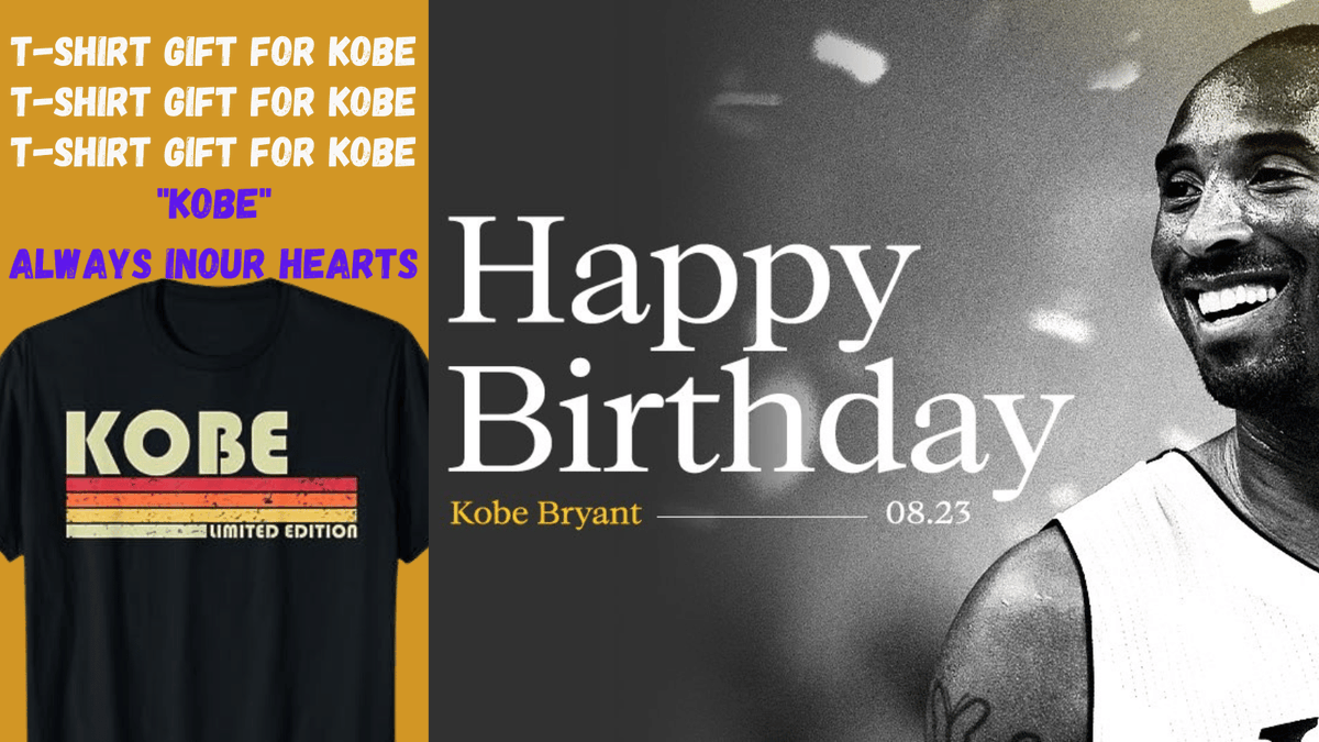 tshirtslow's tweet photo. Always in our hearts
Happy Birthday to Kobe Bean Bryant, the basketball legend.🐍🐍🐍 
https://t.co/vdnldah7o8

#Mamba #Lakers #LosAngeles 
#Kobe #KobeBryant #KobeBryantTshirt
#KobeBryantBirthday
 #KobeForever #KobeLegacy #LakerNation #BlackMamba  #ThankYouKobe https://t.co/UpQ621ZO5Y