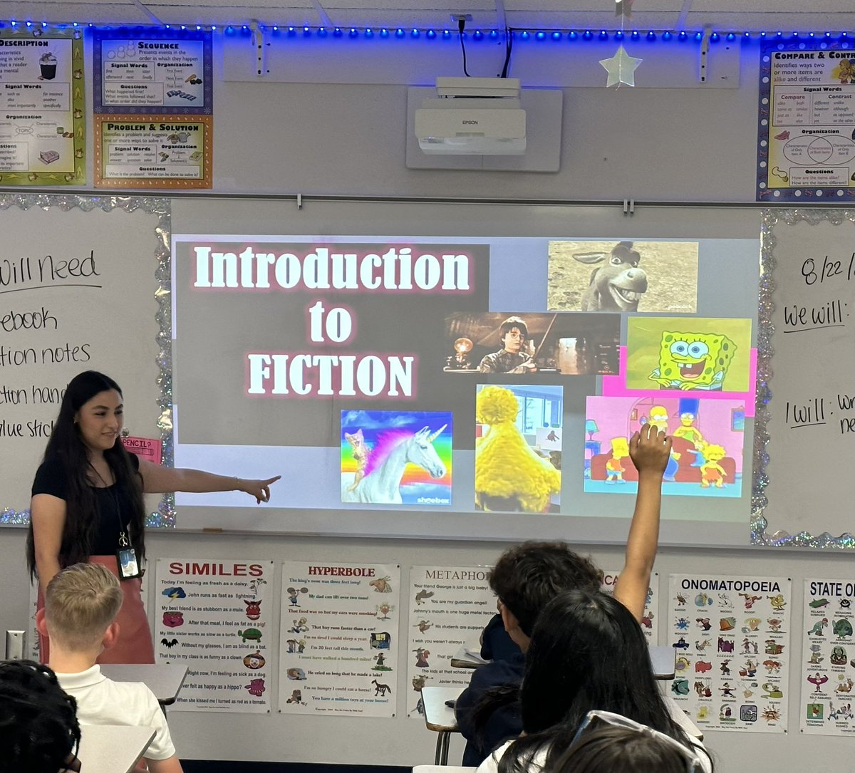 Our <a href="/UTEP_COE/">UTEP College of Education</a> resident Ms. Cuevas helped the Generals activate their background knowledge before introducing the fiction genre. #MissionPossible  #TeamSISD <a href="/ICastillo_SRMS/">Ileana Castillo</a> <a href="/PerezLinda17/">Perez Linda</a> <a href="/PRodriguez_SRMS/">Patricia Rodriguez</a>