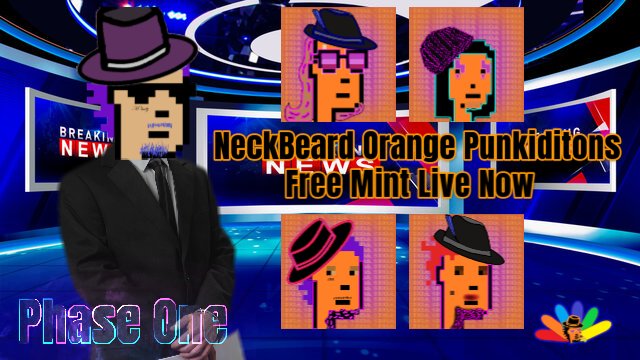 Degen_Waffle's tweet photo. Phase One is now live!

Everyone that held $HOA BEFORE the WL 🔒 can claim 5 free NeckBeard Orange Punkiditions

#tanggang baby.

Phase Two starts soon where we switch to paid mints

https://t.co/IpX5ZkvQcC

Use desktop for cleaner experience. If on mobile close and reload through link each time. 

@HEXOACOINCOM
