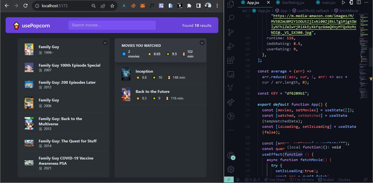dannyclassi_c's tweet image. Day3:
#10daysofcode #reactjs #FrontEnd #techtwitter #frontendnewbie #javascript